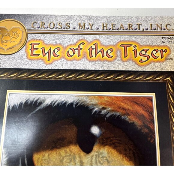 Eye Of The Tiger Counted Cross Stitch pattern By Cross My Heart Design By Sherri - Picture 3 of 5
